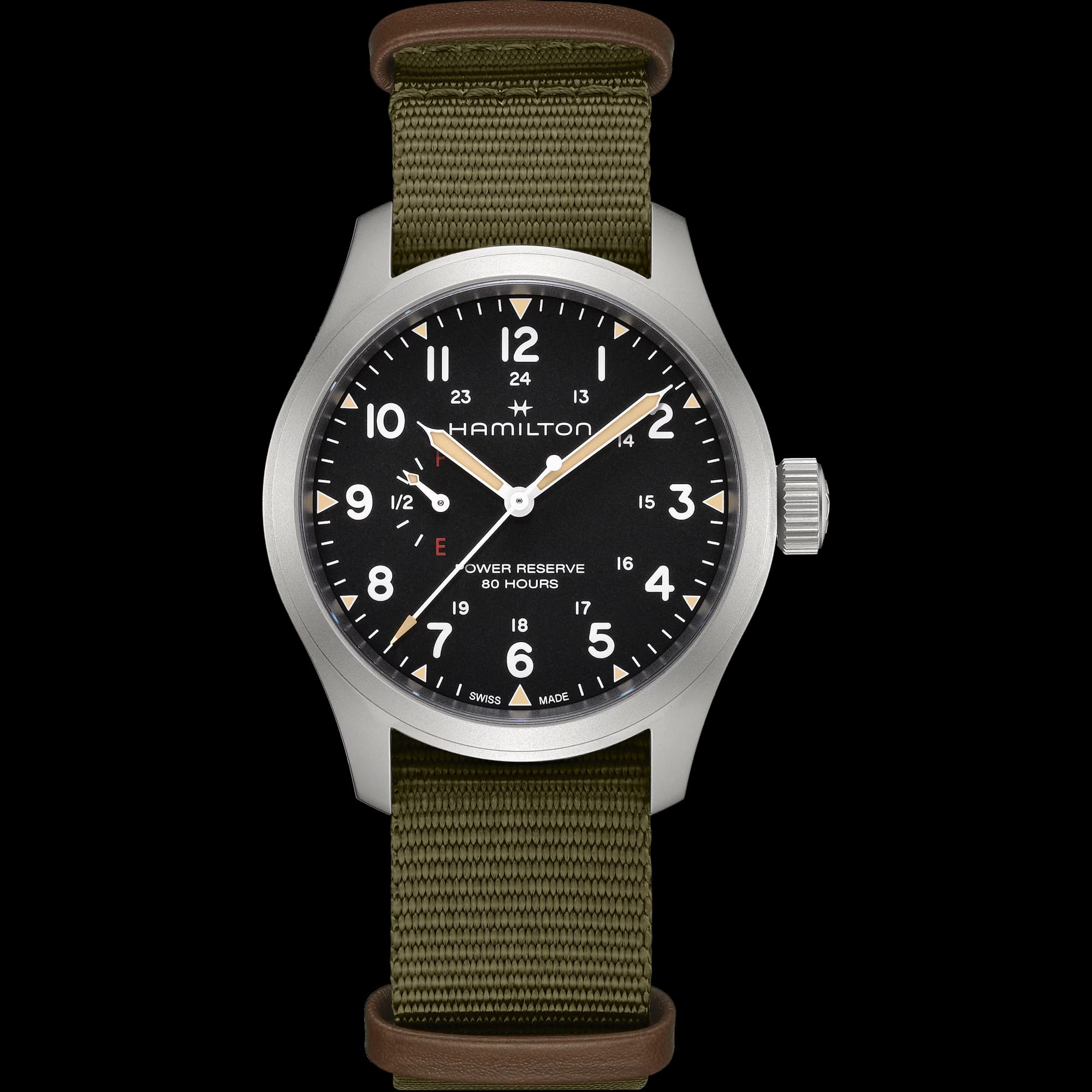 Khaki Field Mechanical Power Reserve
