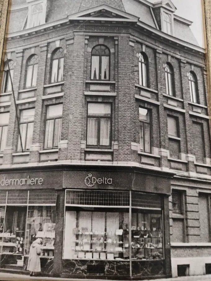 Historische foto van het gebouw van Juwelier Vandermarliere